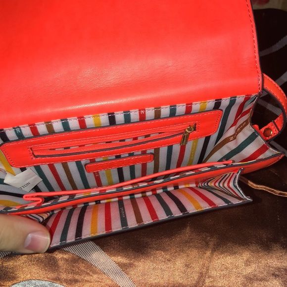 Neon Orange Steven by Steven Madden Cross Body Purse - Picture 5 of 15